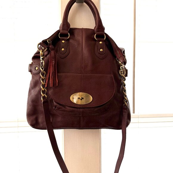 Elda Verney Burgundy Leather Bag - well loved and in beautiful condition - Picture 2 of 16